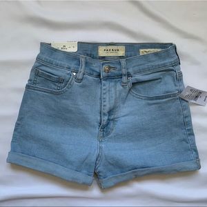 NWT PacSun Sweetie Denim Shortie Shorts